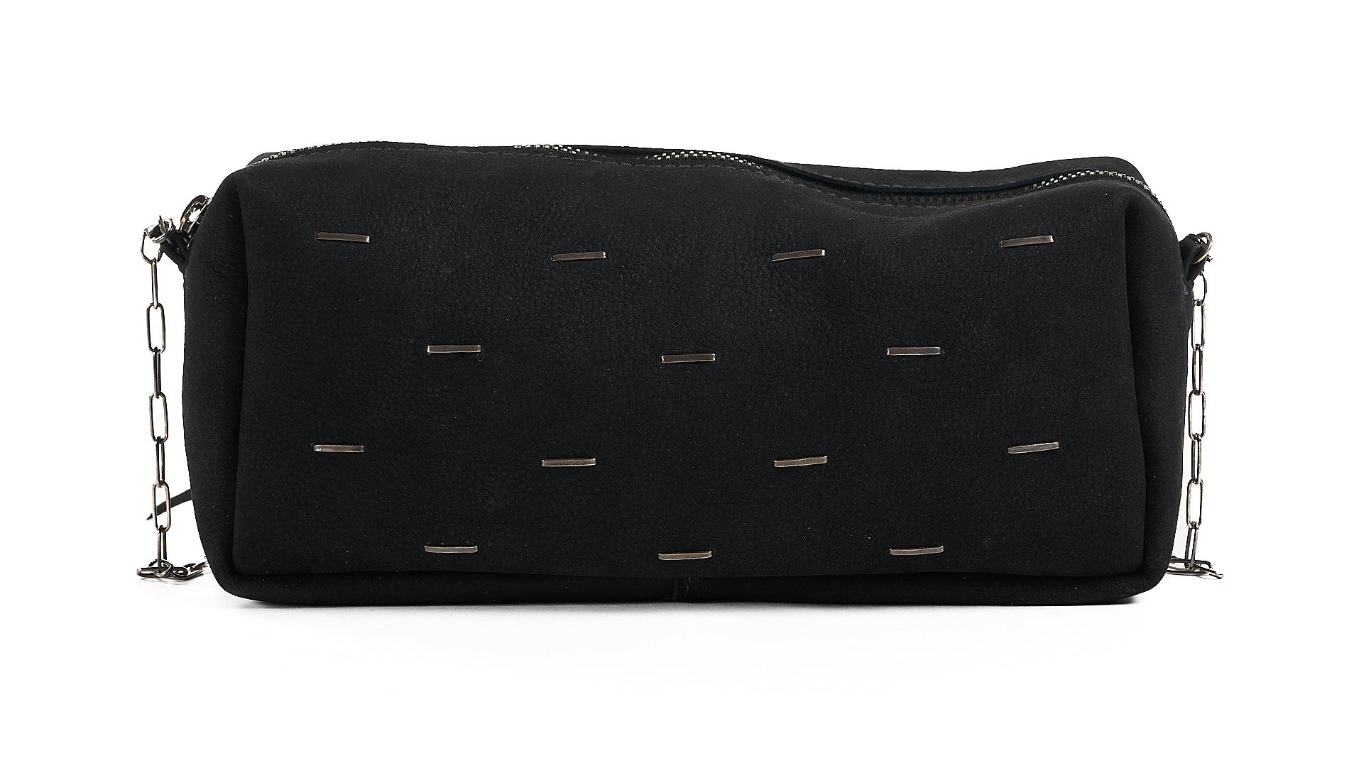 daniele basta leather and silver bags - FRONT